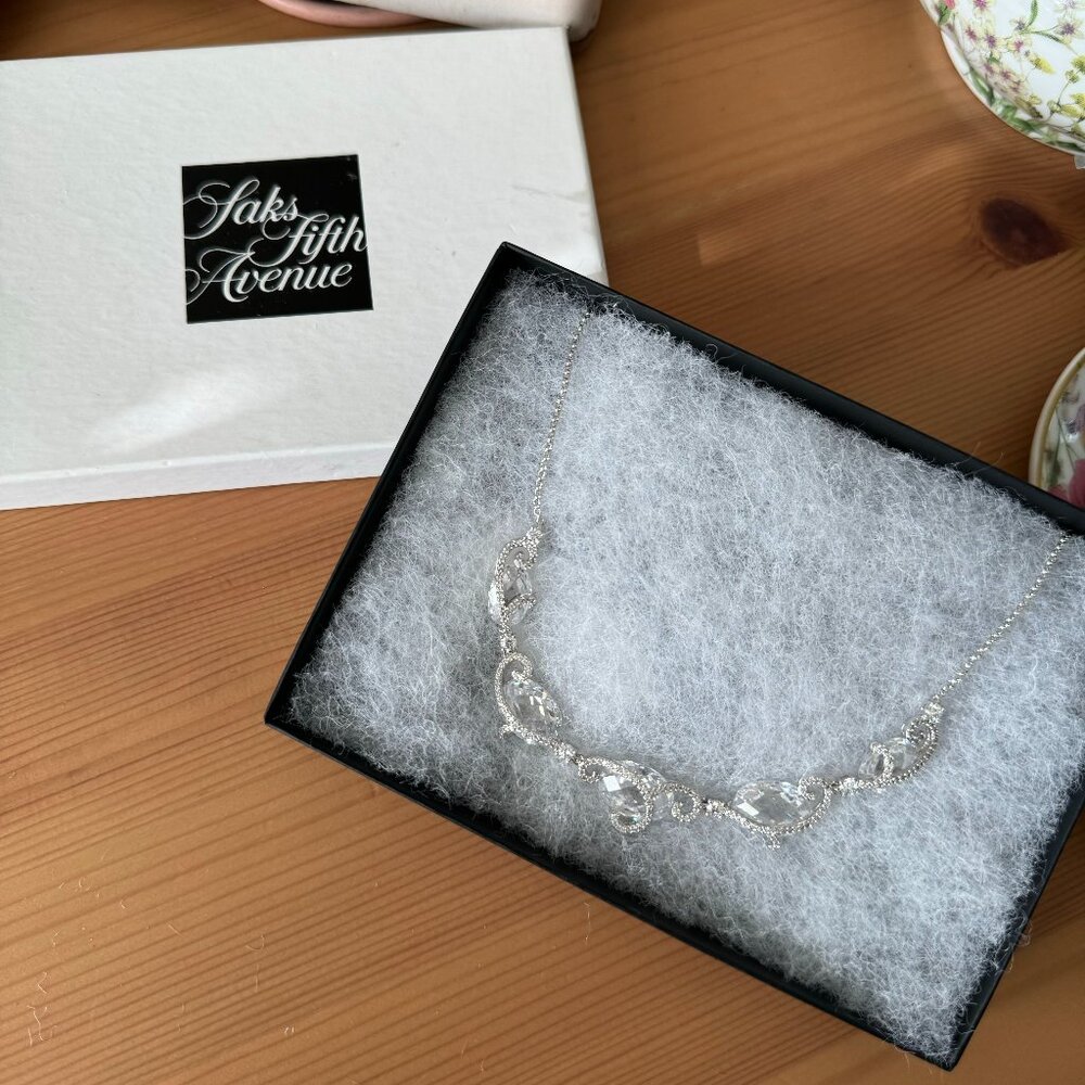 Adriana Orsini Crystal Bridal Necklace (NWT)